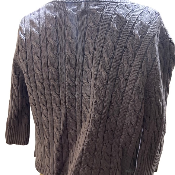 DANA buckman cableknit crop lavender sweater - perfect condition- size small - Picture 7 of 7